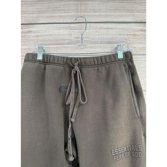 Esentials Fear of God Jogger Sweatpants Adult Size Small Gray Brown Drawstring - Picture 5 of 12